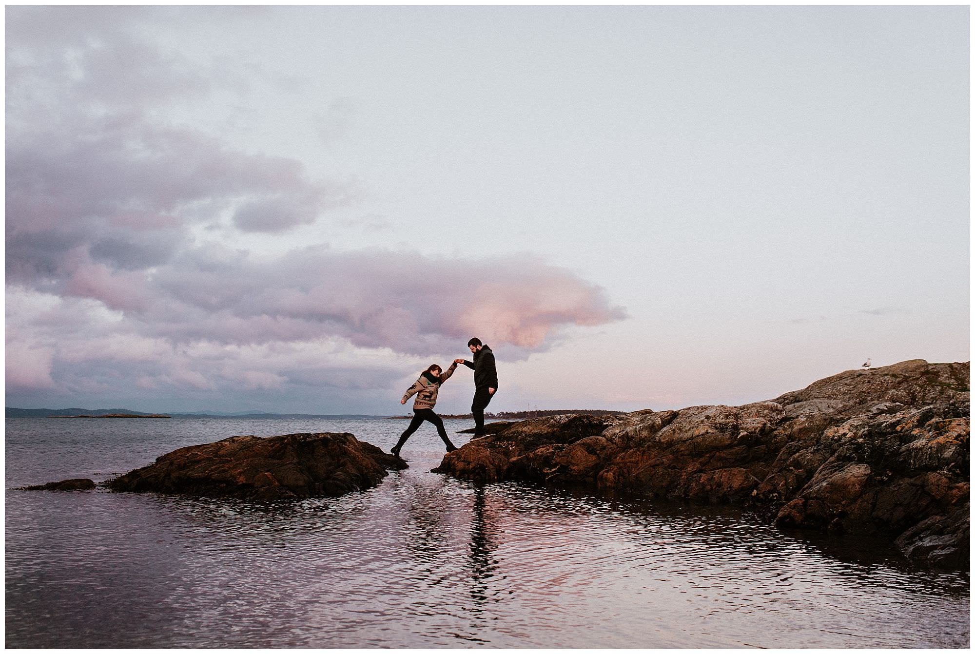 victoria wedding photographers, engagement session at cattle point