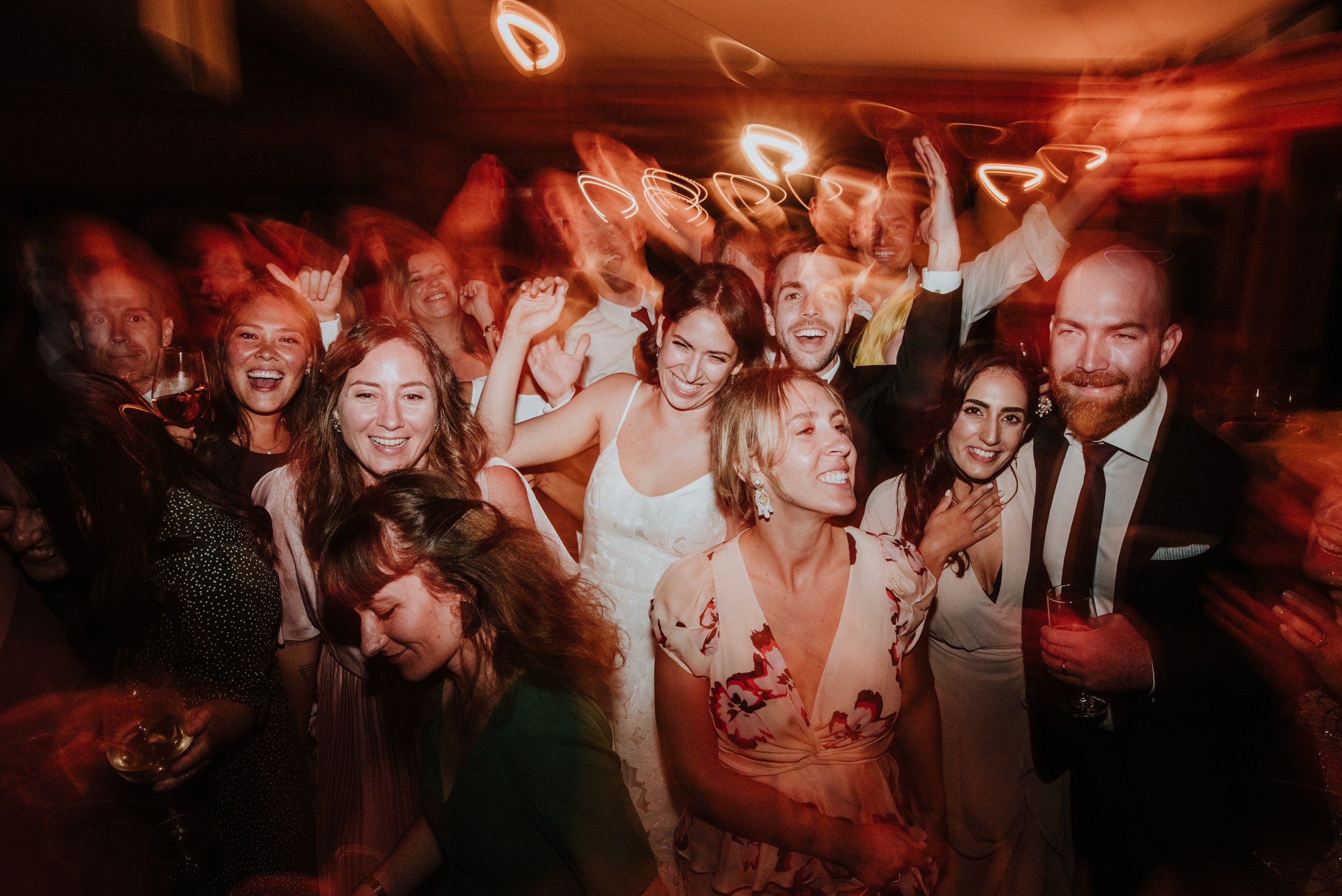 guests dancing at wedding at Bodega Ridge